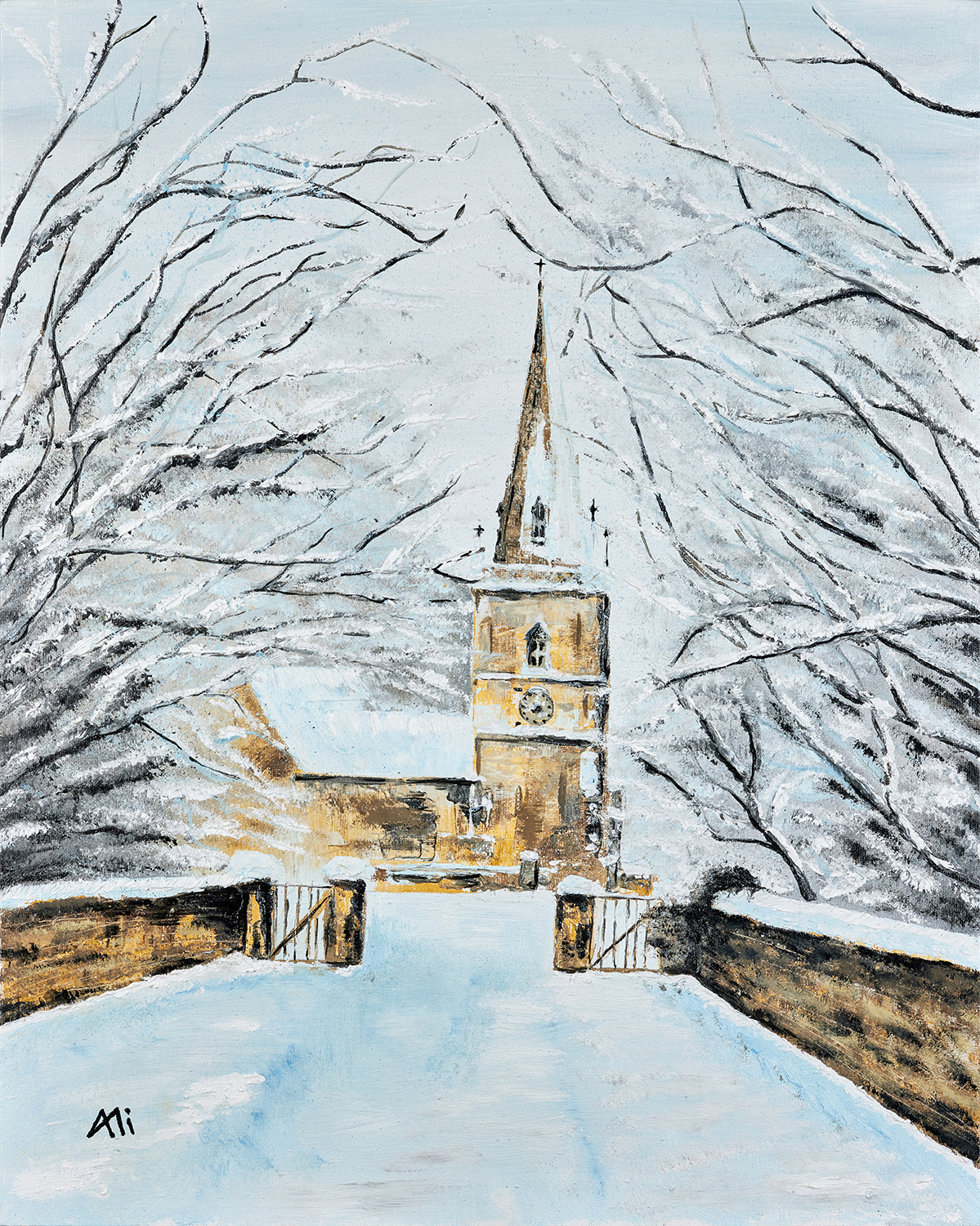 Saint Bartholomews in the Snow Saint Bartholomews in the Snow